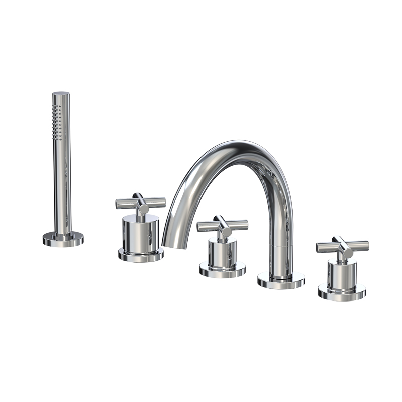 Deck mounted bath tap