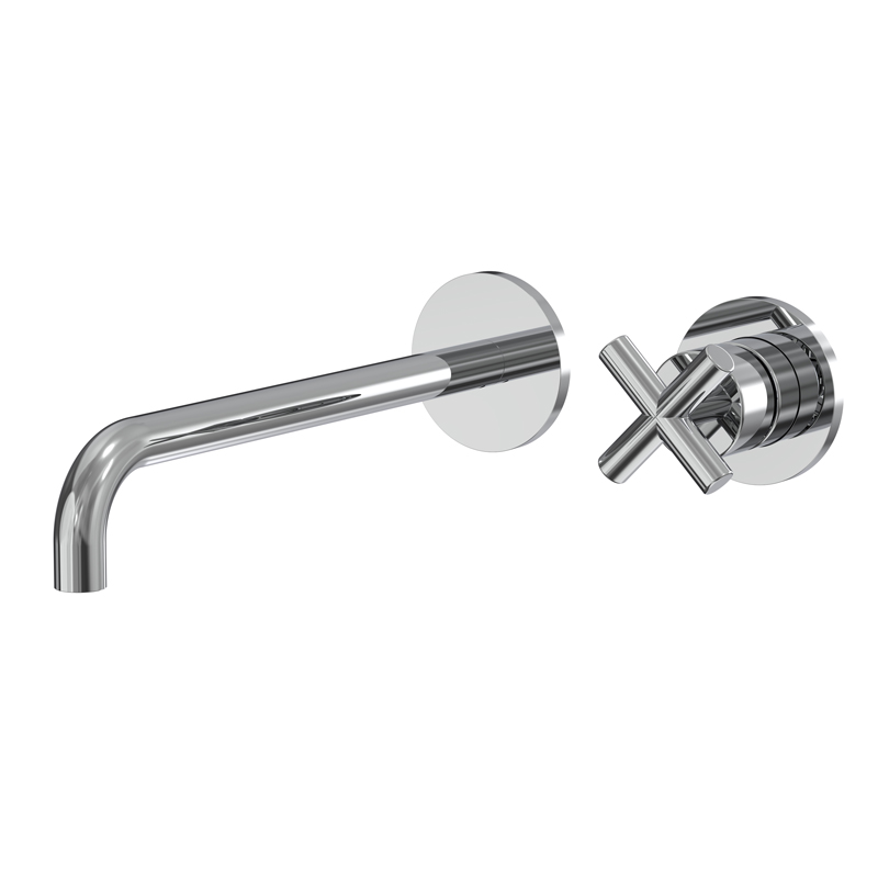 Wall mounted wash basin mixer