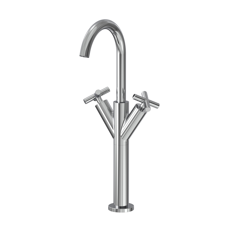 Wash basin mixer with swivel spout