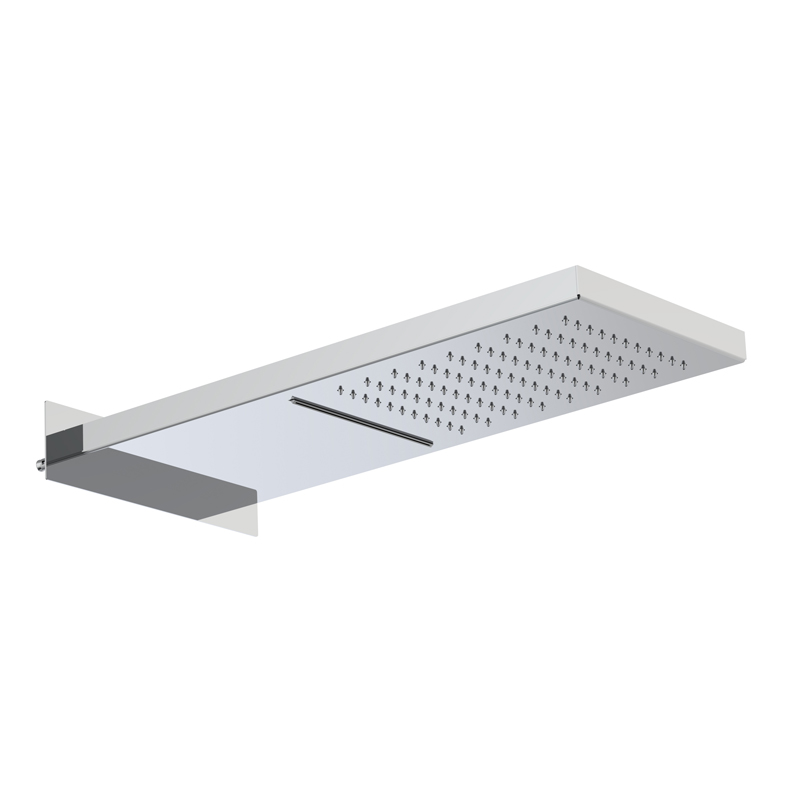 2-jet wall mounted stainless steel showerhead